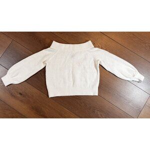 Divided Cream Off-the-Shoulder Cropped Sweater Size XS